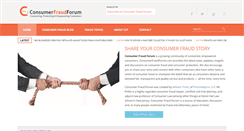 Desktop Screenshot of consumerfraudforum.com